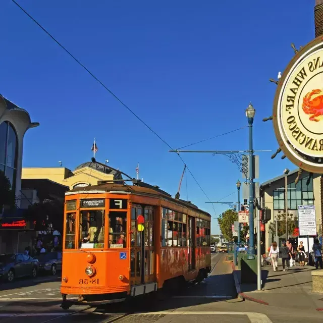 F-Linie in Fisherman's Wharf